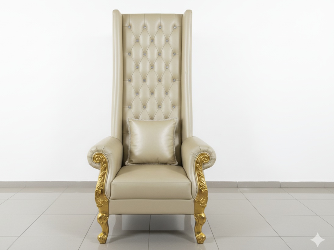 Royal Gilded Tufted Living Room Set Living Room thumbnail 5