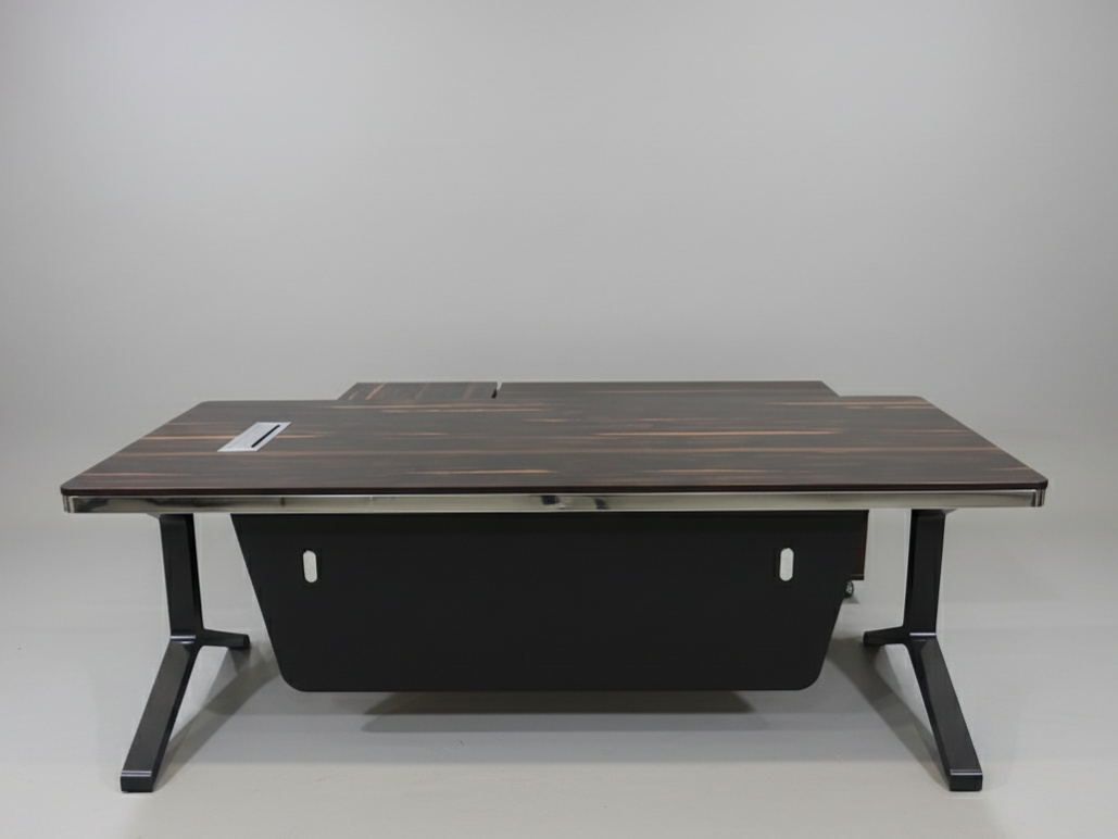 Premium Wood Veneer Executive Manager Desk Office Table thumbnail 3