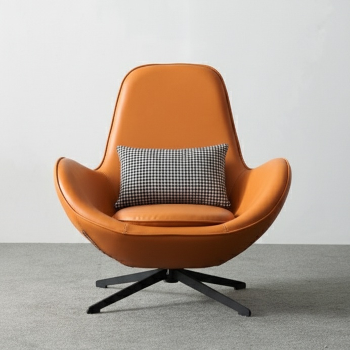 Leather Swivel Visitor's Chair Office Chairs thumbnail 3