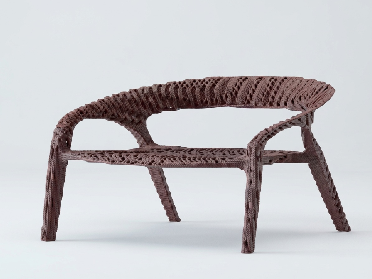 Modern Black / Coffee Brown Woven Outdoor Lounge Chair with Curved Backrest Outdoor Set thumbnail 2