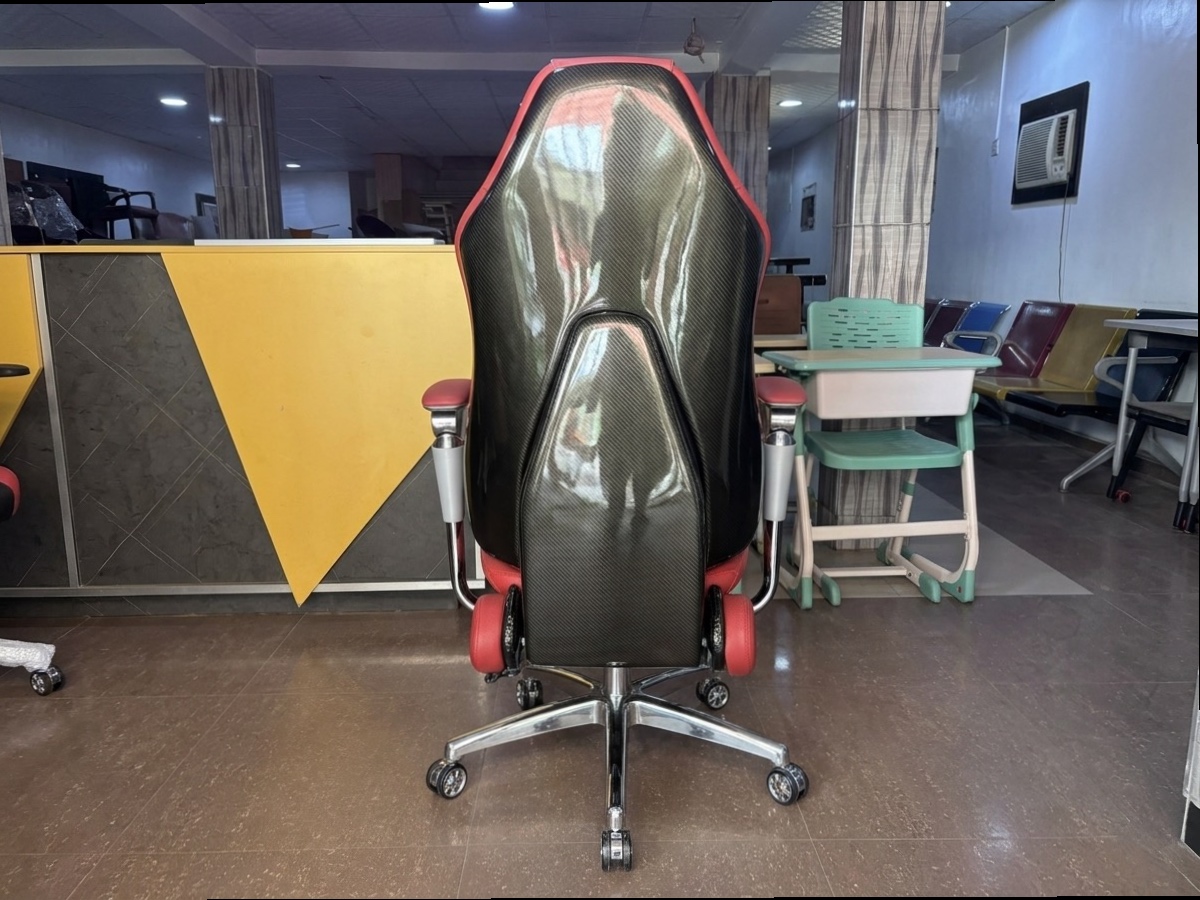 Smart Ergonomic Red Leather Executive Reclining Office Massaging Chair with Footrest Office Chairs thumbnail 5