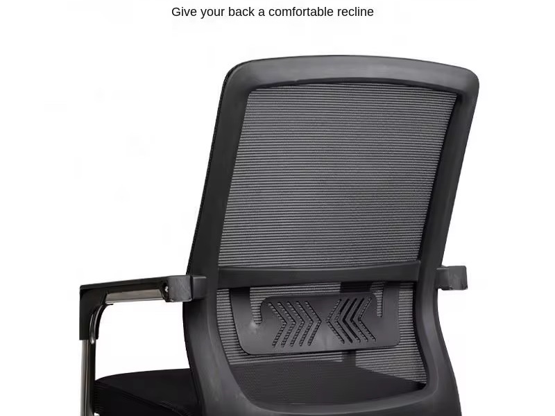 Ergonomic Black Mesh Sled Base Guest Chair Office Chairs thumbnail 4