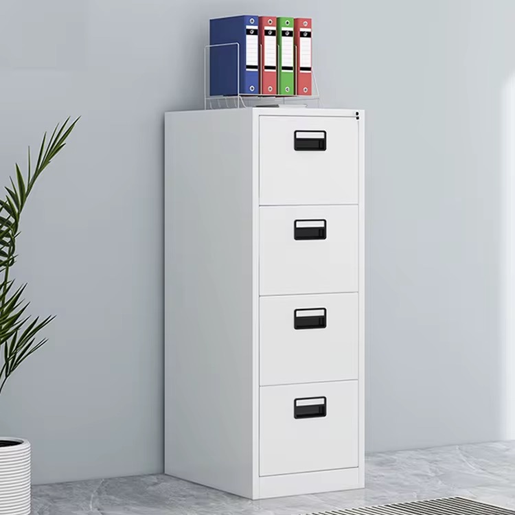 Steel Alloy Four-Drawer File Storage Cabinet Cabinets thumbnail 2