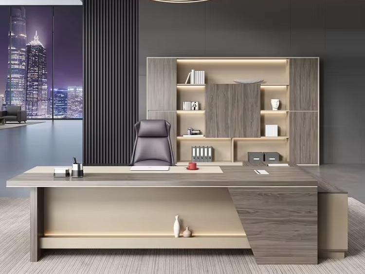 High End Dark Wood Chief Executive Office Table Office Desk thumbnail 2