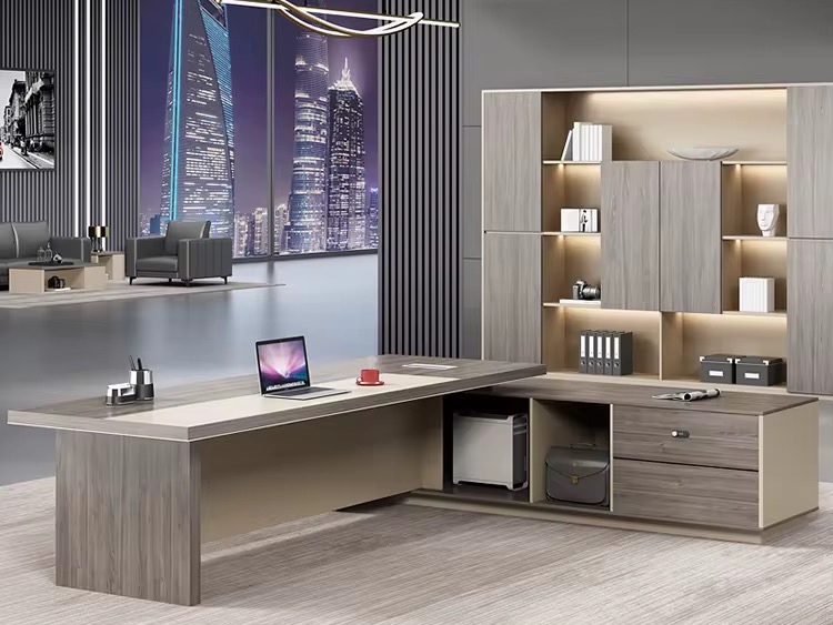 High End Dark Wood Chief Executive Office Table Office Desk thumbnail 3