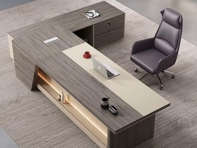 High End Dark Wood Chief Executive Office Table Office Desk thumbnail 4