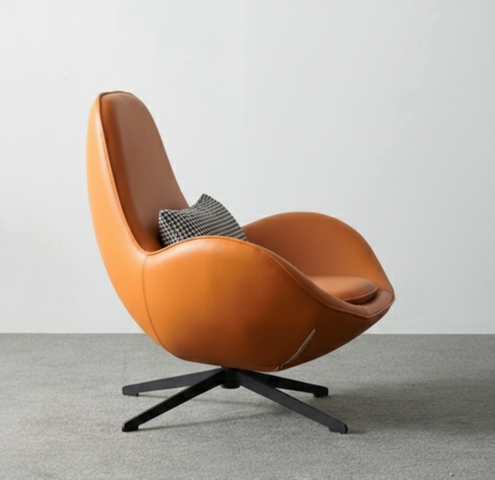 Leather Swivel Visitor's Chair Office Chairs thumbnail 2