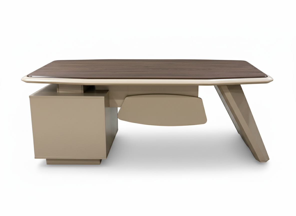 Two-Tone Wooden Surface Executive Manager Desk Office Desk thumbnail 2