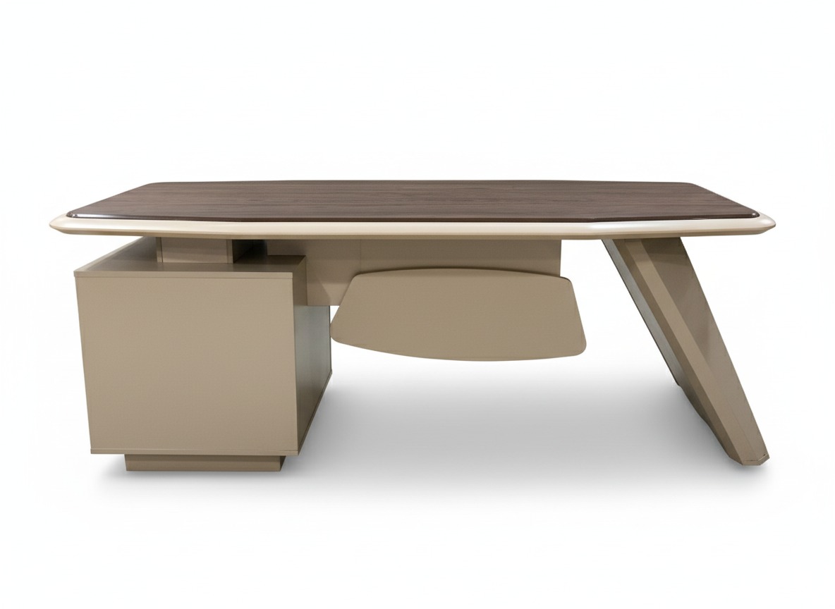 Two-Tone Wooden Surface Executive Manager Desk Office Desk thumbnail 3