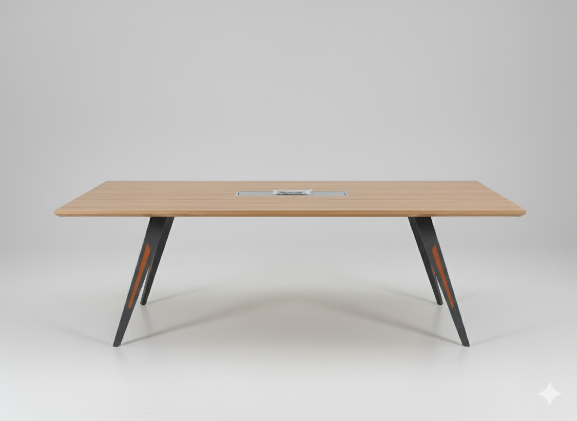 Light Wood Veneer Conference Table Conference Furniture thumbnail 1