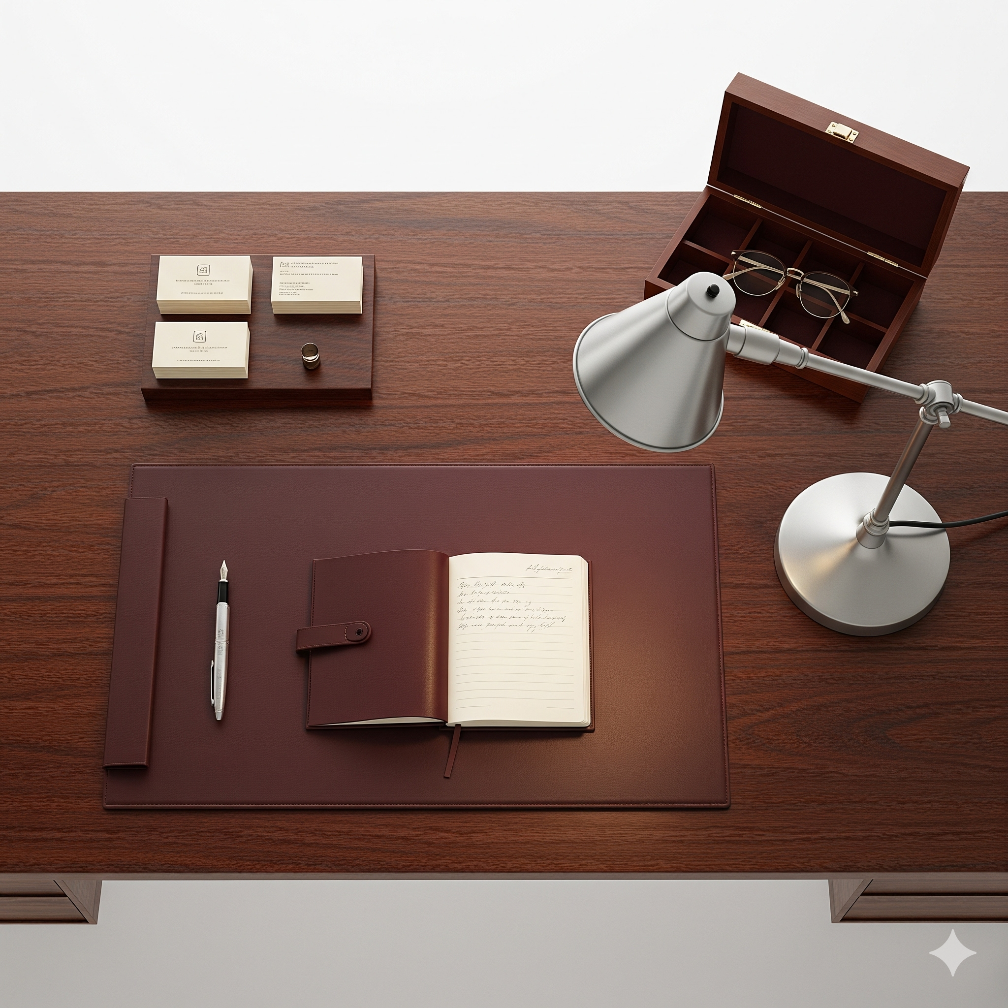 Walnut Wood Finish Executive Manager Desk Office Desk thumbnail 4