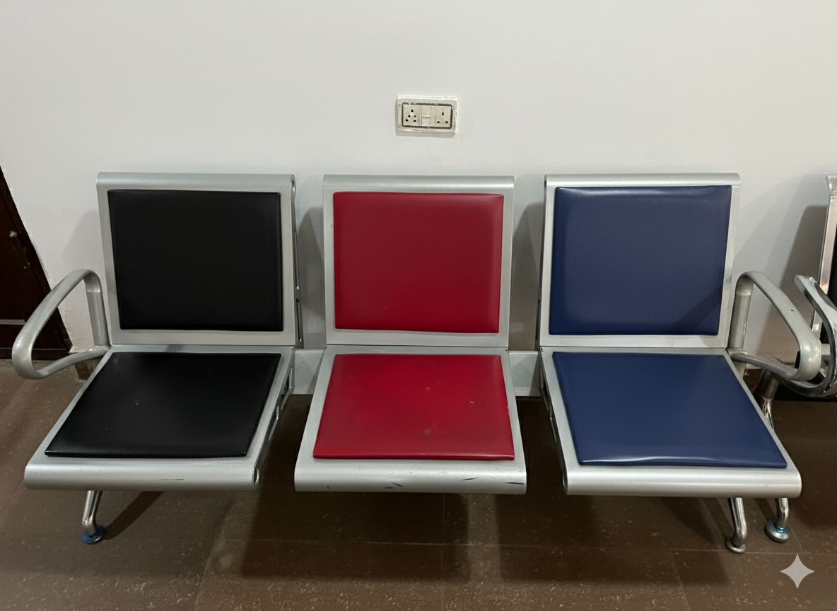 Padded Multi-Color Waiting Chair Waiting Chairs thumbnail 3