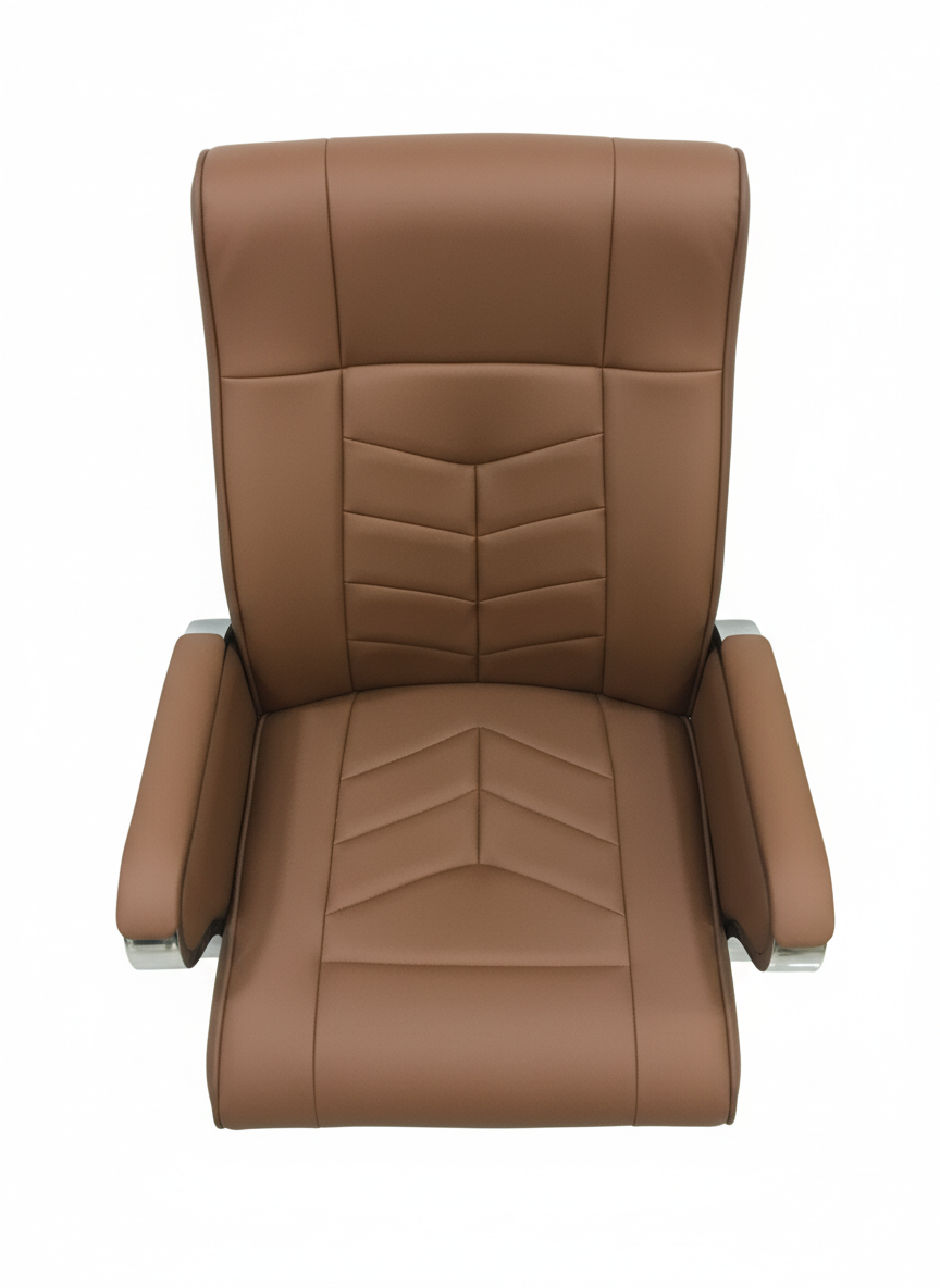 Leather & Metal Frame Visitor's Chair Office Chairs thumbnail 3