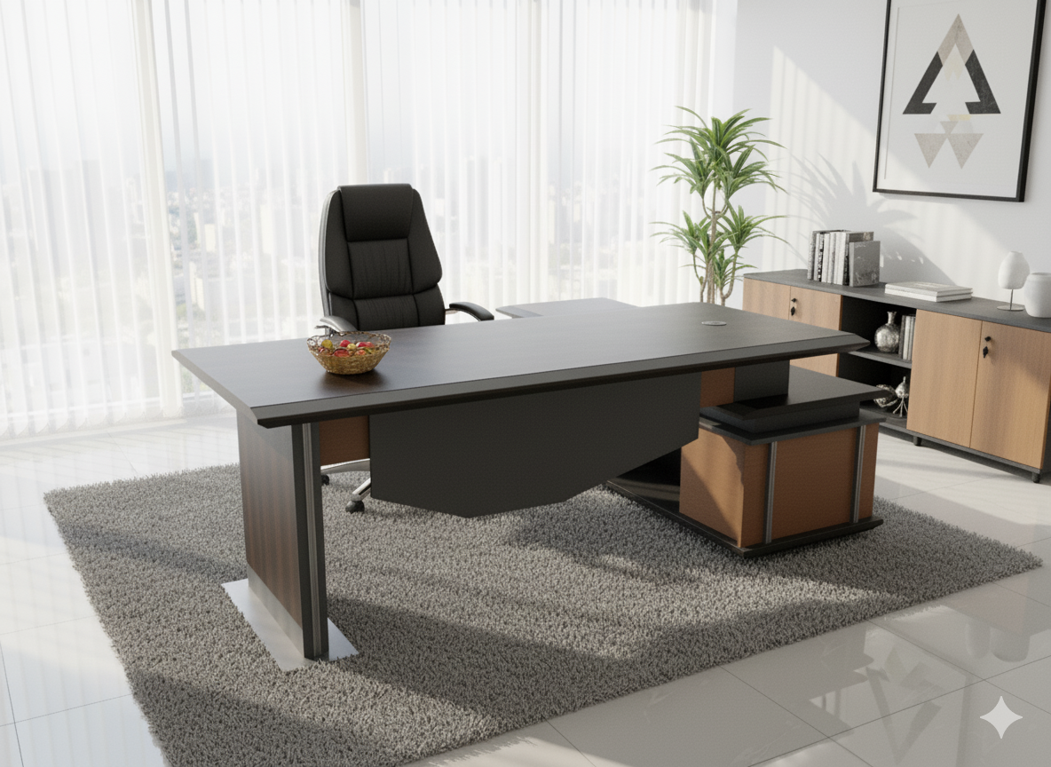The Vector Managerial Desk with Return Office Desk thumbnail 1
