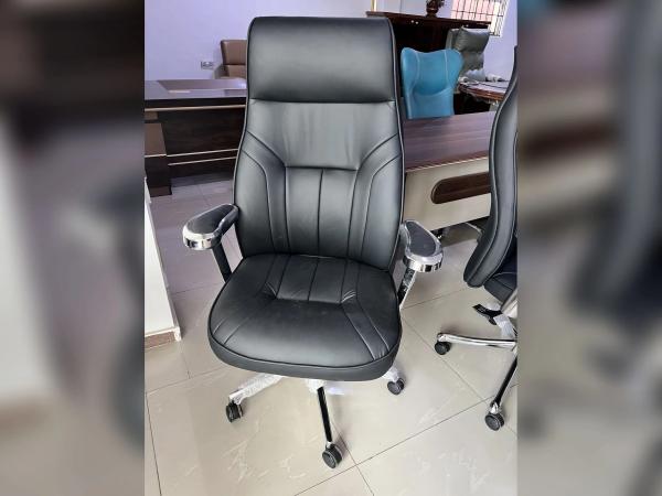 Premium Sleek Channel-Fluted High-Back Executive Chair - Black Office Chairs - Buy in Nigeria | Authentic Furniture