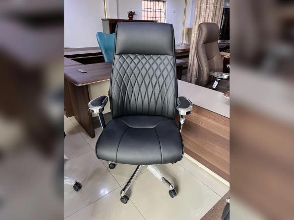 Premium Diamond Lattice Quilted High-Back Executive Chair - Black Office Chairs - Buy in Nigeria | Authentic Furniture