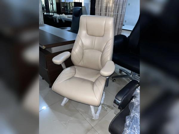 Premium Imperial Sculpted Wing Cantilever Visitor Chair - Beige Office Chairs - Buy in Nigeria | Authentic Furniture