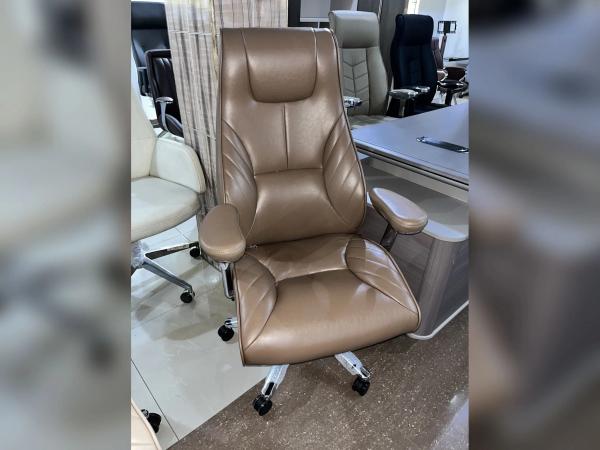 Premium Imperial Sculpted Wing High-Back Executive Chair - Brown Office Chairs - Buy in Nigeria | Authentic Furniture