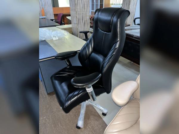 Premium Imperial Sculpted Wing High-Back Executive Chair - Black Office Chairs - Buy in Nigeria | Authentic Furniture