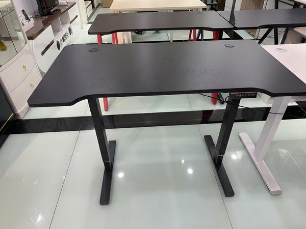 Textured Black Adjustable Height Electric Standing Desk