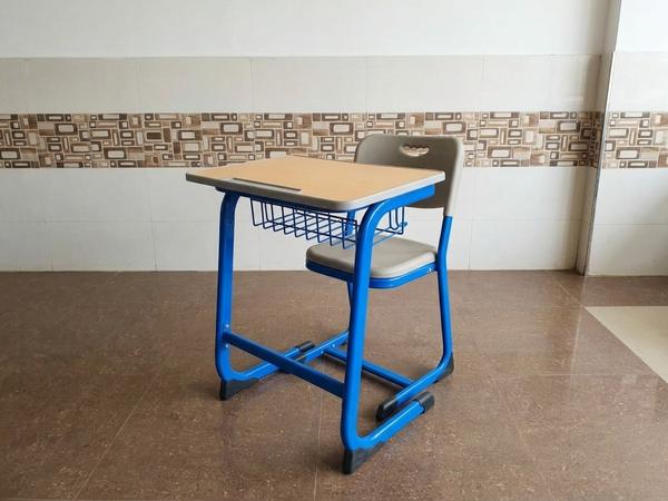 Premium Modern Single Student Desk and Chair Set with Wire Storage Basket Student Chair - Buy in Nigeria | Authentic Furniture