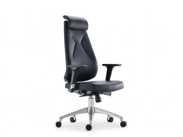 Premium Black Leather High-Back Executive Office Chair with Adjustable Arms Office Chairs - Buy in Nigeria | Authentic Furniture