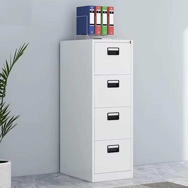 Quality Steel Alloy Four-Drawer File Storage Cabinet Storage Cabinets (Alternative View) - Authentic Furniture