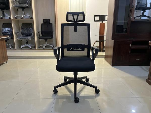 Premium Ergonomic Black Mesh Task Chair with ZTK Adjustable Lumbar Support Office Chairs - Buy in Nigeria | Authentic Furniture