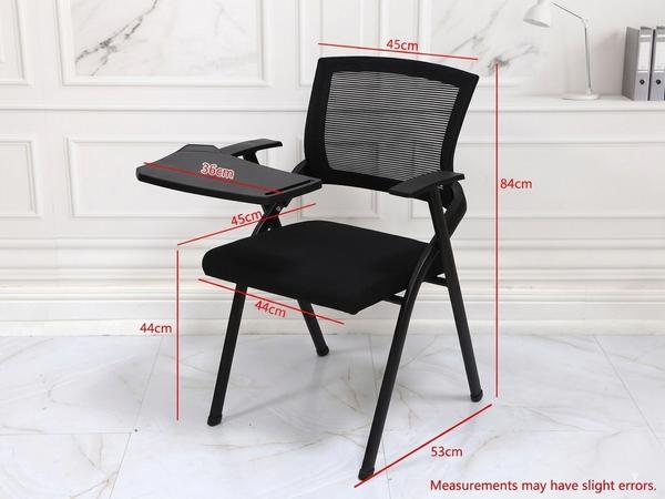 Premium Ergonomic Black Mesh Training Chair with Foldable Writing Tablet Student Chair - Buy in Nigeria | Authentic Furniture