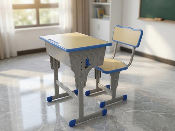 Premium Ergonomic Adjustable Single Student Desk and Chair with Blue Accents Student Chair - Buy in Nigeria | Authentic Furniture