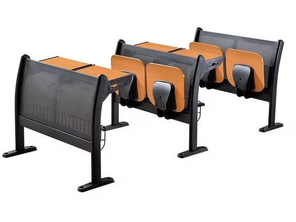 Premium Double-Seat University Lecture Hall Desk System with Perforated Panels Student Chair - Buy in Nigeria | Authentic Furniture