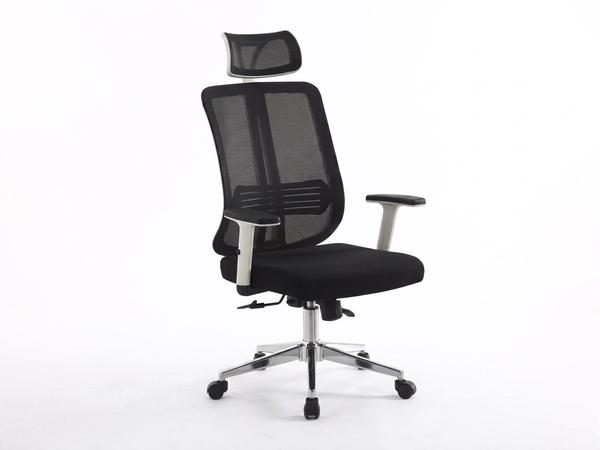 Premium Ergonomic Black and White High-Back Mesh Office Chair with Adjustable Headrest Office Chairs - Buy in Nigeria | Authentic Furniture