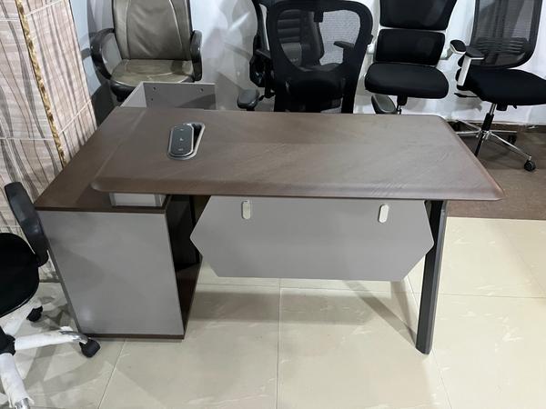 Premium Modern Executive L-Shaped Desk with Side Credenza Office Table - Buy in Nigeria | Authentic Furniture