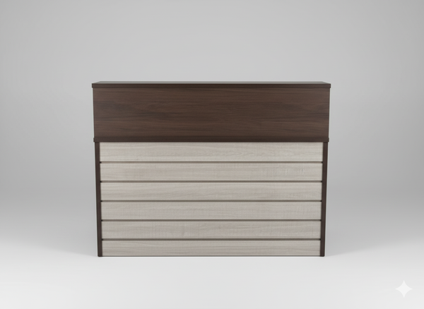 The 'Helios' Two-Tone Reception Desk - view 2