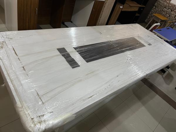 Quality White Glossy Finish Conference Table Office Tables (Alternative View) - Authentic Furniture