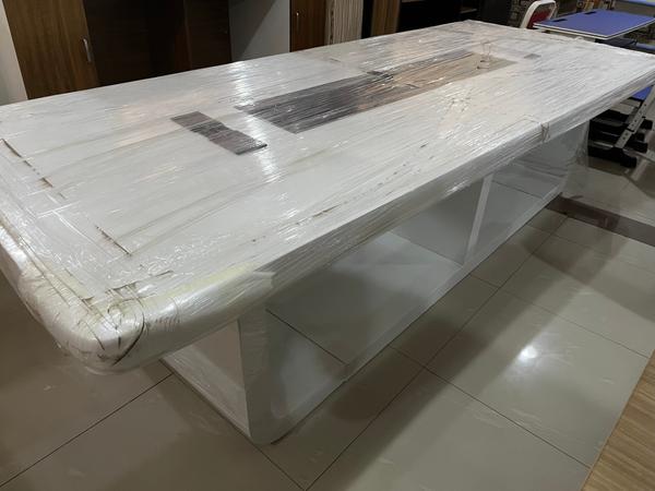 Premium White Glossy Finish Conference Table Office Tables - Buy in Nigeria | Authentic Furniture